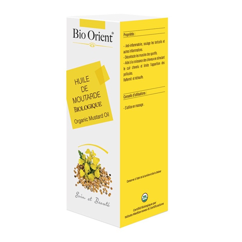 BIO ORIENT Huile de moutarde, 90ml