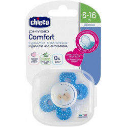 CHICCO SUCETTE PHYSIO COMFORT EN SILICONE 6-16 MOIS