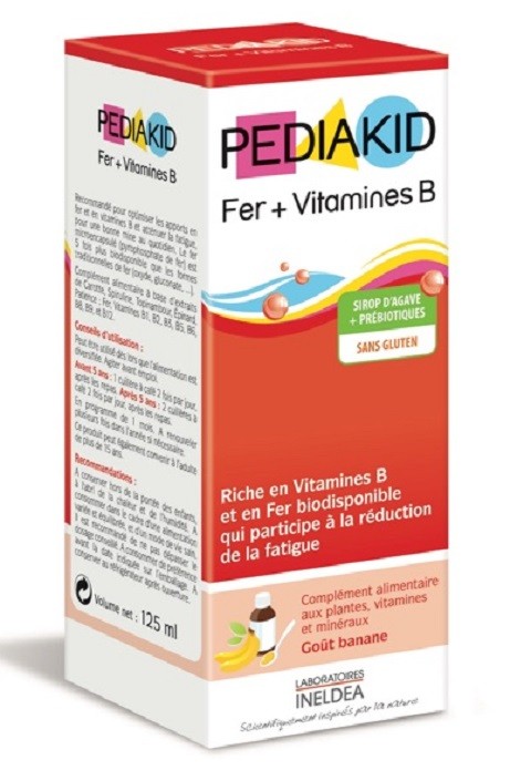 PEDIAKID FER+VITAMINES B SIROP 125ML