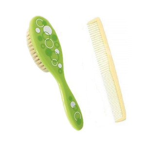 BABY NOVA BROSSE ET PEIGNE POUR BÉBÉ VERT