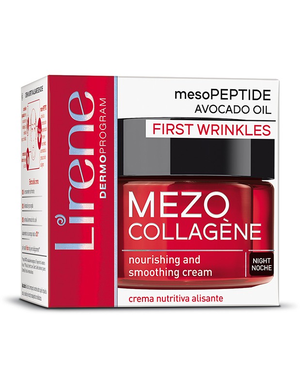 LIRENE Mezo Collagène Crème de Nuit, Premières Rides 50 ML