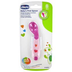 CHICCO CUILLERE SILICONE, , VERT, 8m+