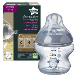 TOMMEE TIPPEE CLOSER TO NATURE BIBERON CHOUETTE GRIS 0M+ 150ML