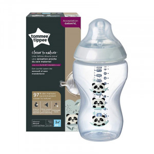TOMMEE TIPPEE BIBERON PANDA VERT 3M+ 340ML