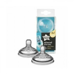 TOMMEE TIPPEE ADVANCED ANTI-COLIQUE 2 TETINES A DEBIT MOYEN 3M+