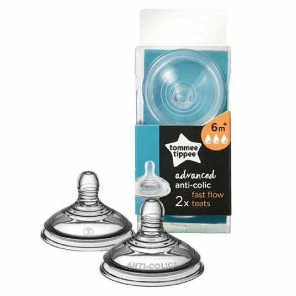 TOMMEE TIPPEE ADVANCED ANTI-COLIQUE 2 TETINES A DEBIT MOYEN 3M+