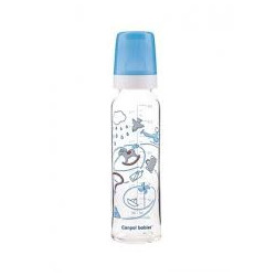 Biberon verre decore 240ml BPA0% TETINE SELICONE