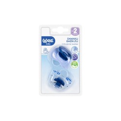 WEE BABY 2 SUCETTES ORTHODONTIC 6-18M 166
