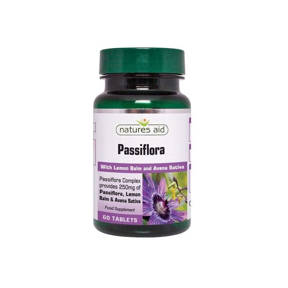 Natures Aid Passiflora  60 Comprimés, 250 mg