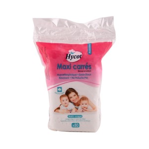 HYCOT COTON MAXI CARRES MAMAN ET ENFANTS 80 PIECES