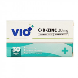 VIO+ VITAMINE C, D, ZINC 30MG 30 COMPRIMES