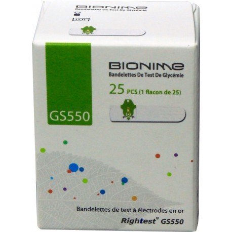 BIONIME Boite de bandelettes, 25 bandelettes