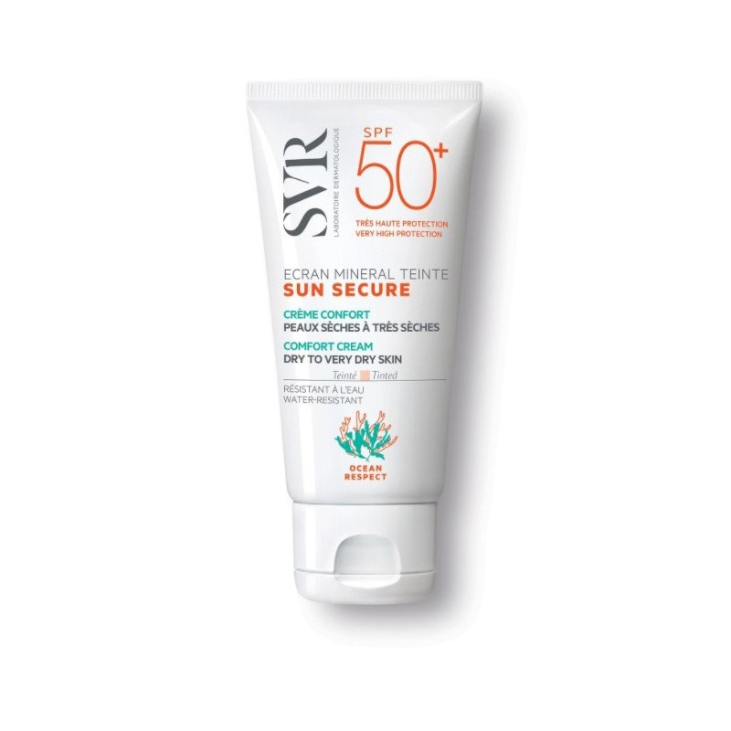 SVR SUN SECURE ECRAN MINERAL TEINTE PEAUX SECHES A TRES SECHES SPF50+ 50ML-pharmashop