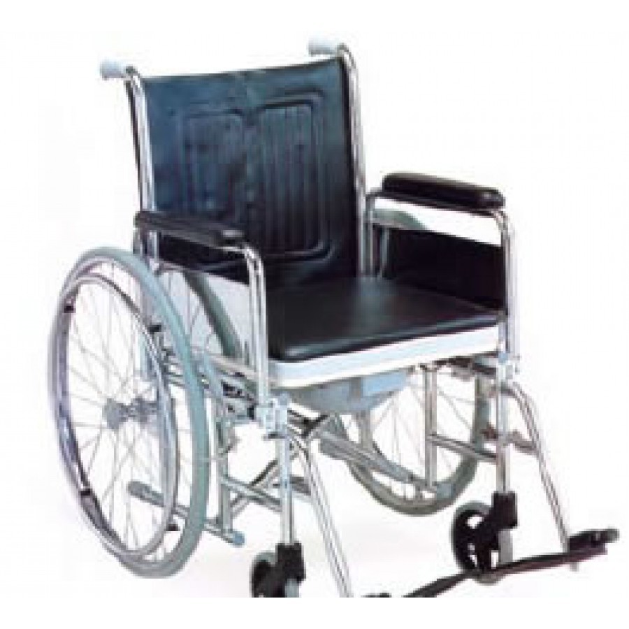 Chaise roulante avec pot