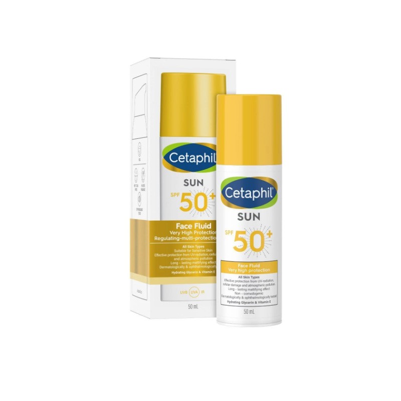 CETAPHIL SUN FACE FLUID INVISIBLE SPF50+ 50ML-pharmashop