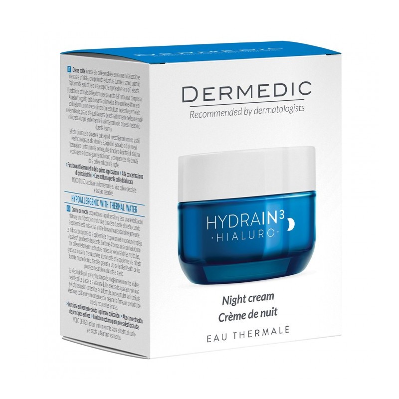 DERMEDIC HYDRAIN 3 CREME DE NUIT HYDRATANTE ANTI-AGE 55 ML PHARMASHOP