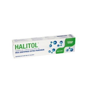 STODERMA HALITOL PATE DENTIFRICE EXTRA FRAICHEUR ANTI PLAQUE 75G-pharmashop