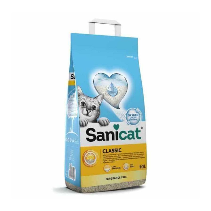 SANICAT LITIERE ABSORBANTE CLASSIC OXYGEN 10L