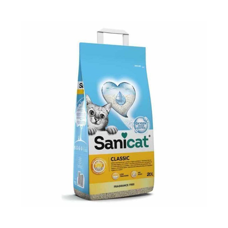 SANICAT LITIERE ABSORBANTE CLASSIC OXYGEN 16L