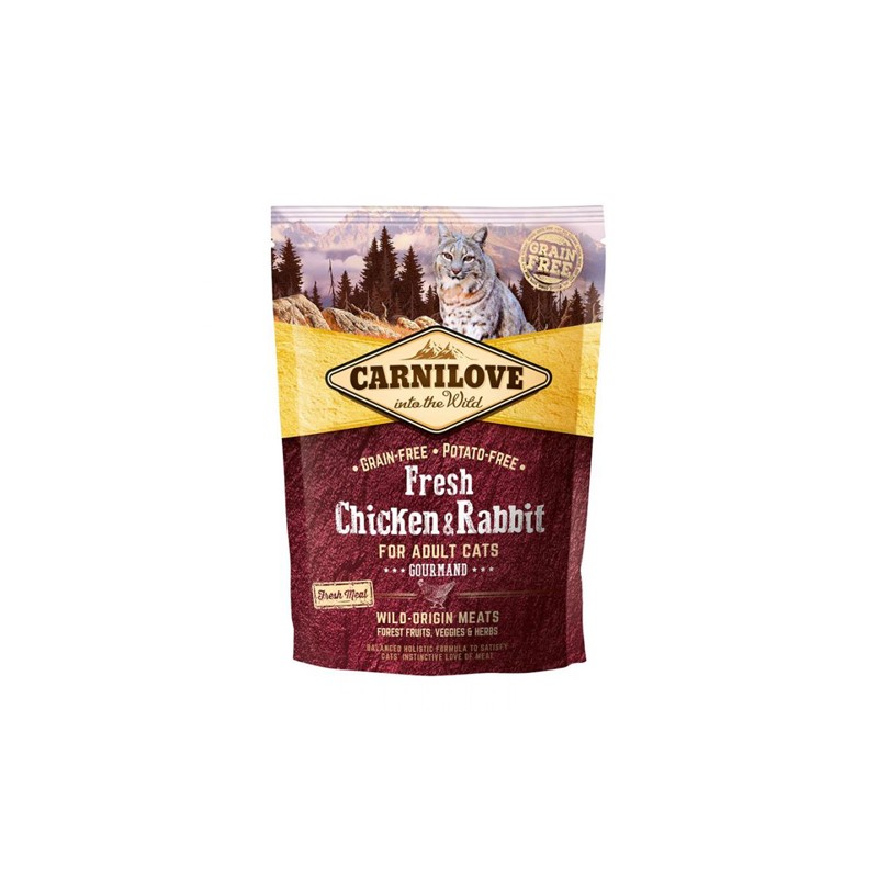 CARNILOVE CROQUETTE POULET & LAPIN  POUR CHAT  400 GR