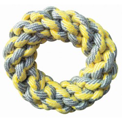 CROCI OS EN COTON RING PASTEL 18 CM JAUNE