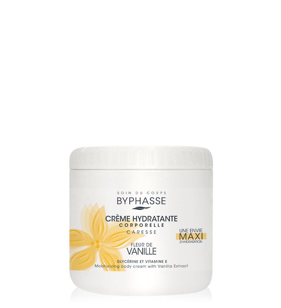 BYPHASSE CREME HYDRA CORPS A L'EXTRAIT DE VANILLE  500 ML