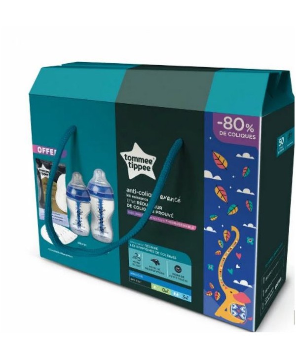TOMMEE TIPPEE ADVANCED ANTI-COLIQUE KIT NAISSANCE  BLEU PANDA