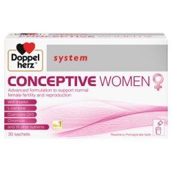 DOPPEL HERZ CONCEPTIVE POUDRE DE SUPPLEMENT DE VITAMINES POUR FEMMES 30 SACHETS