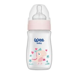 WEE BABY CLASSIC BIBERON EN PLASTIQUE COL LARGE 150ML