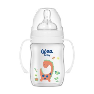 WEE BABY BIBERON CLASSIC PLUS COL LARGE PP AVEC POIGNEE 0-6M 250ML-pharmashop