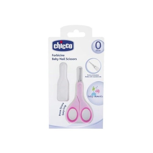 CHICCO CISEAUX LIGHT ROSE AVEC ETUI
