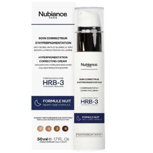 NUBIANCE CREME SOIN CORRECTEUR D'HYPERPIGMENTATION HRB-3, FORMULE NUIT, 50ML PHARMASHOP