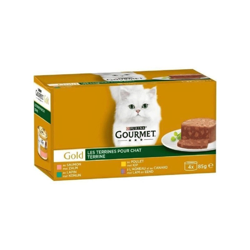GOURMET GOLD TERRINES LOT 4*85GR