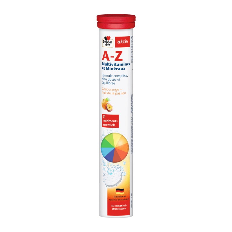 AKTIV A-Z MULTIVITAMINES ET MINERAUX 15 COMPRIMES EFFERVESCENTS