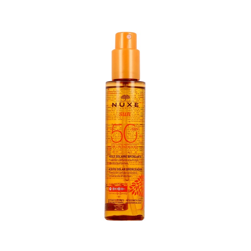 NUXE SUN HUILE SOLAIRE BRONZANTE SPF50 150ML