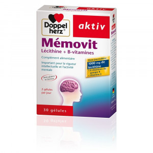 DOPPELHERZ AKTIV MEMOVIT Lécithine + B-vitamines, 30 Gélules