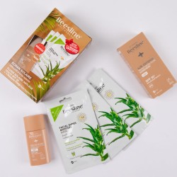 BEESLINE COFFRET ECRAN ANTI AGE TEINTEE SPF 50 + 3 MASQUE VISAGE HYDRATANT (GRATUITS) PHARMASHOP