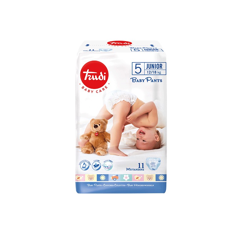 TRUDI BABY PANTS JUNIOR 12/18KG TAILLE 5 BOITE DE 11-pharmashop