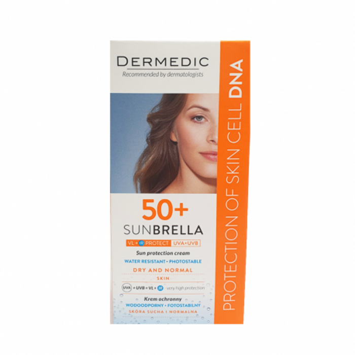 DERMEDIC SUNBRELLA ECRAN SPF50+ PEAUX NORMALES À SÈCHES 40ML pharmashop