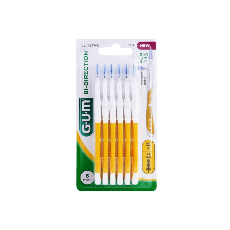 GUM BI-DIRECTION , BTE DE 6 (2714)-pharmashop