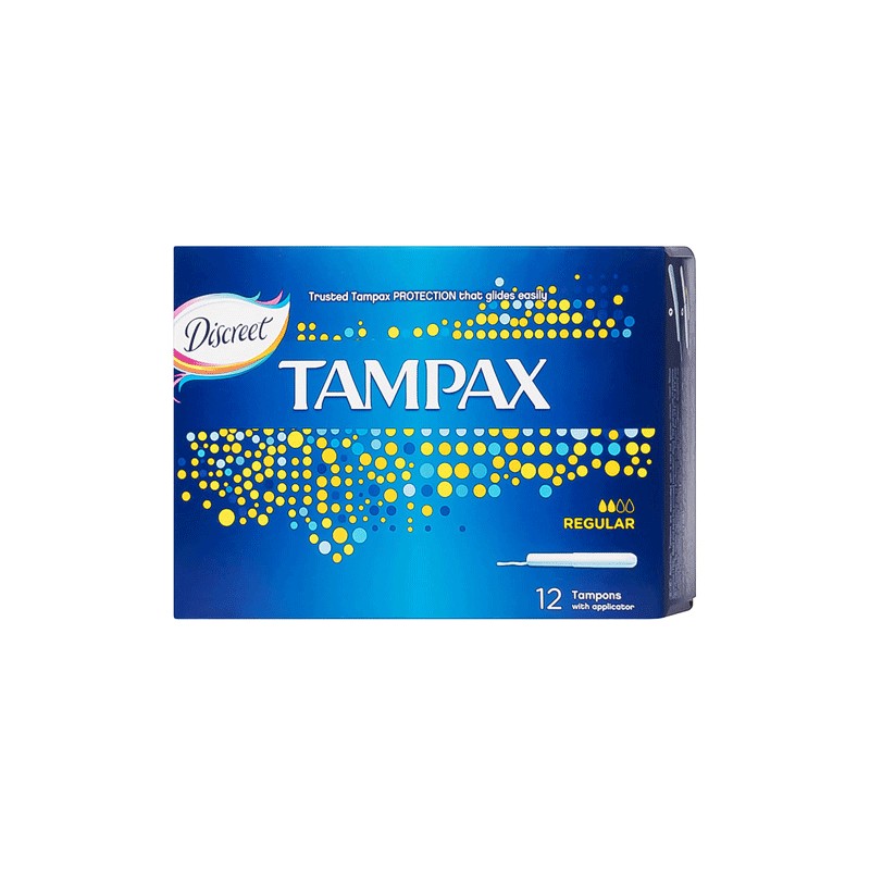 TAMPAX TAMPONS REGULAR 12 PIECES-pharmashop