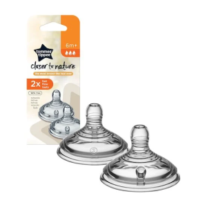 TOMMEE TIPPEE CLOSER TO NATURE 2 TETINES DEBIT RAPIDE 6M+ PHARMASHOP