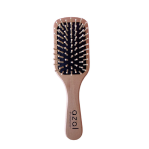 AZAL BROSSE CHEVEUX EN BOIS CARRE PETIT MODELE-pharmashop