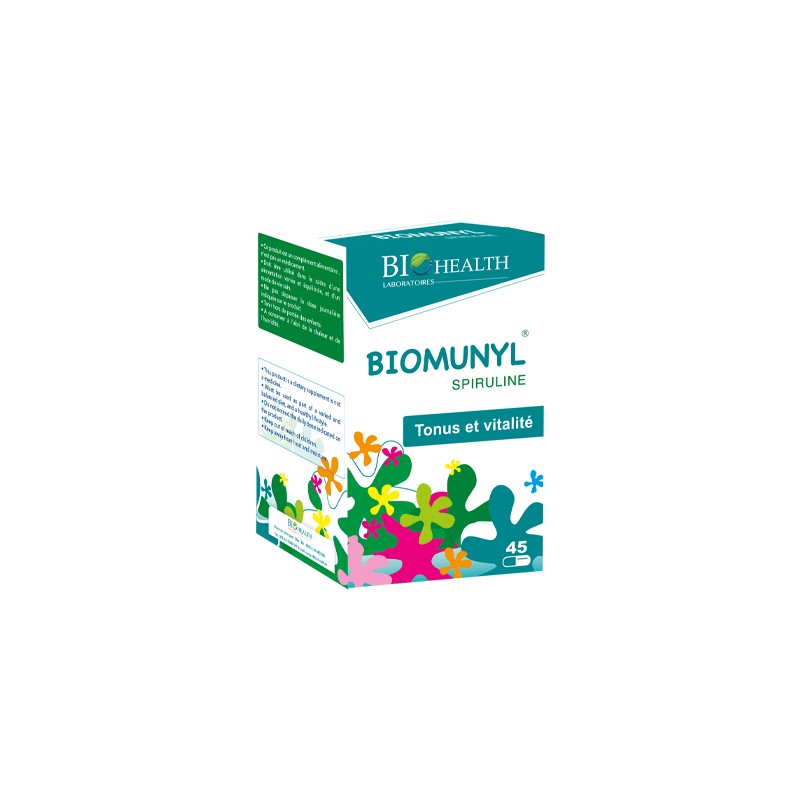 BIO HEALTH BIOMUNYL SPIRULINE 45 GELULES-pharmashop