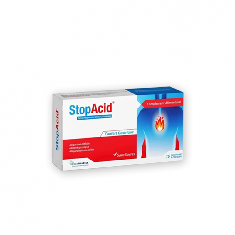 STOPACID 15 COMPRIMES A CROQUER