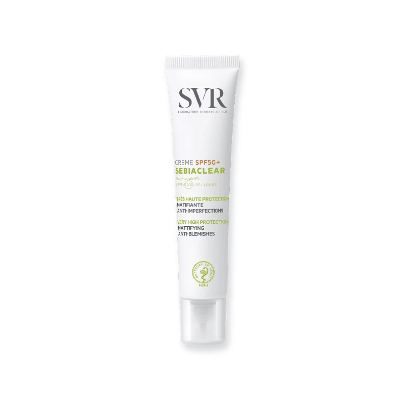SVR SEBIACLEAR CREME SPF50 SOLAIRE MATIFIANTE 40ML-pharmashop
