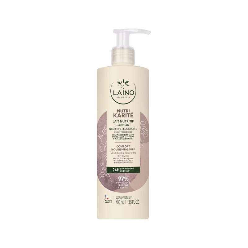 LAINO LAIT NUTRITIF CONFORT KARITE 400ML-pharmashop