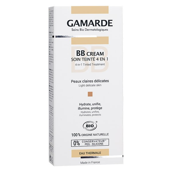 GAMARDE BB CREME TEINTE 4EN1 PEAUX CLAIRES DELICATES 40ML-pharmashop