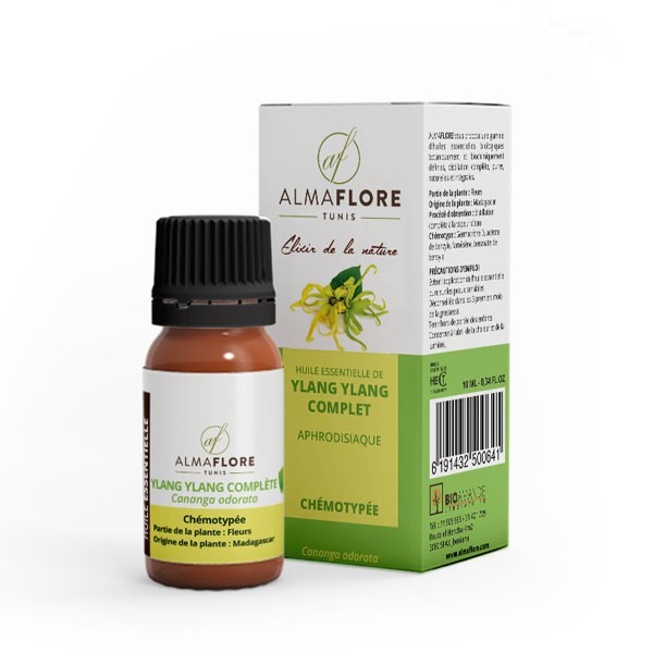 ALMAFLORE HUILE ESSENTIELLE YLANG YLANG COMPLET 10ML-pharmashop
