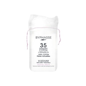 BYPHASSE DISQUES COTON A DEMAQUILLER B/35-pharmashop